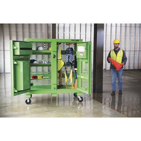 Knaack Safety Kage Cabinet — Green 594 Cu Ft 60inw X 30ind X