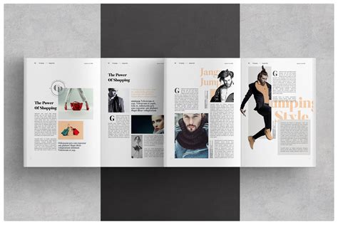 Magazine Layout On Behance Graphic Design Inspiration