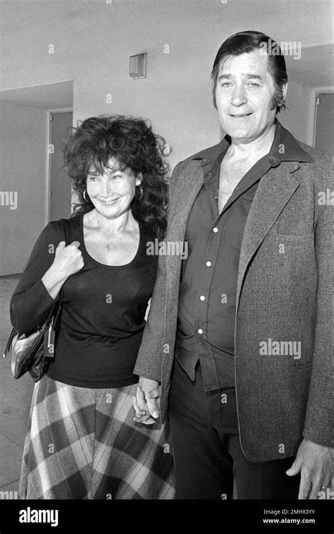 Clint Walker And Wife Giselle Hennessy Seen At North Hollywood High School For A Sag Meeting On