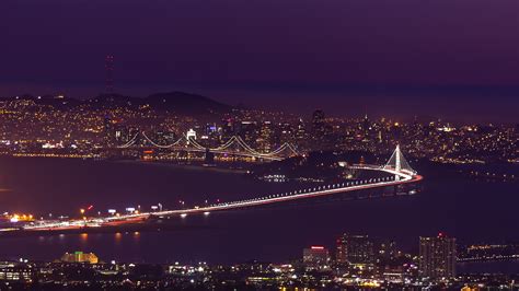샌프란시스코 밤 다리 도시 조명 바다 미국 1080x1920 Iphone 8766s Plus 배경 화면 그림 이미지