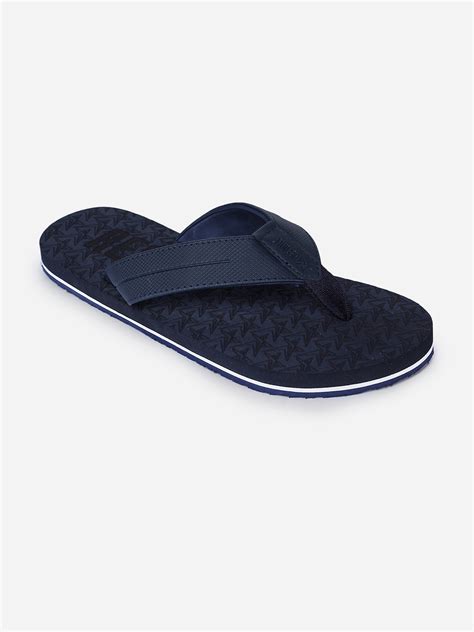 Buy Navy Blue V Strap Casual Slippers For Men Online At Best Price Refoam