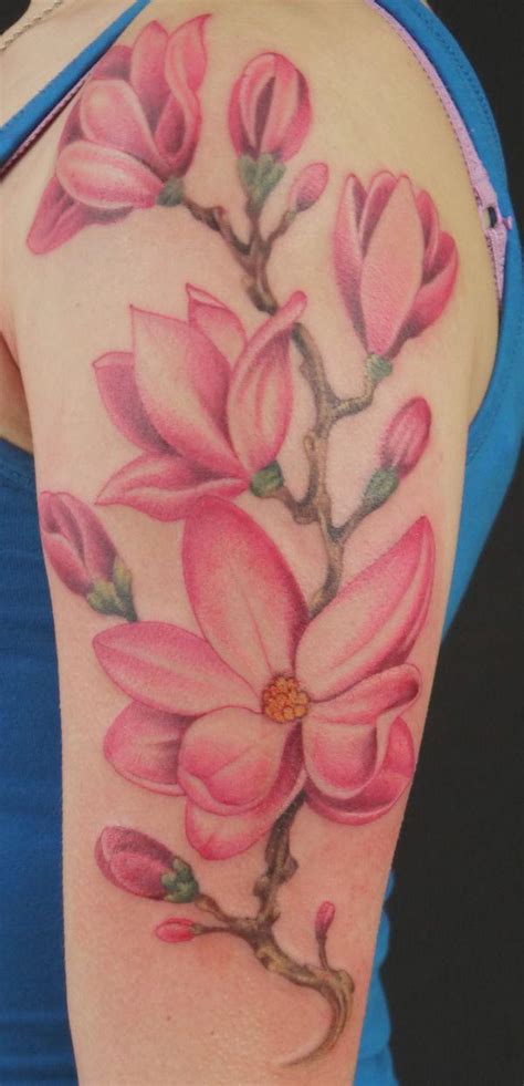 50 magnolia flower tattoos art and design