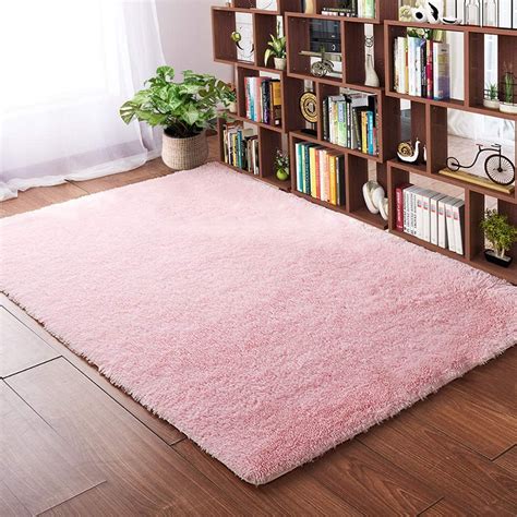Ashley furniture large rugs area rug amazing accent does f. Soft Area Rugs for Bedroom 4 x 5.3 Feet Pink Shaggy Floor ...
