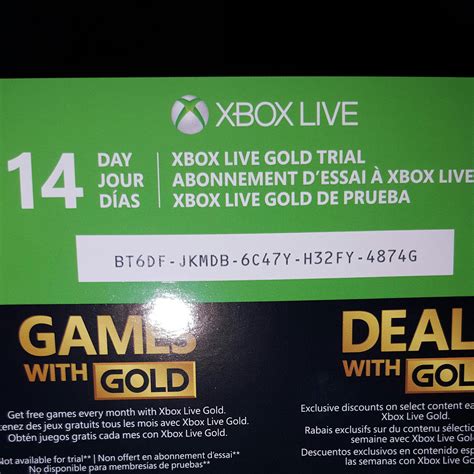 Xbox Gold Membership Trial Codes - rockdwnload