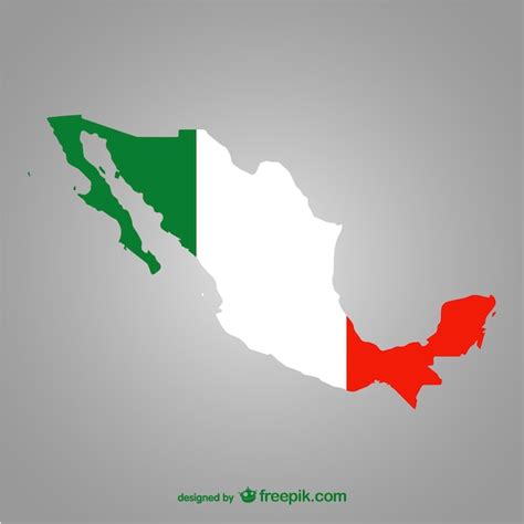Silueta De México Vector Descargar Vectores Gratis