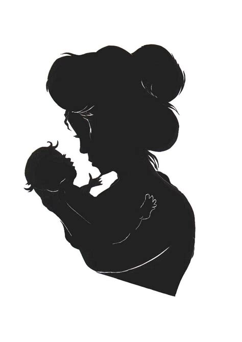 The Silhouette Shop Baby Silhouette Mom Art Love Silhouette
