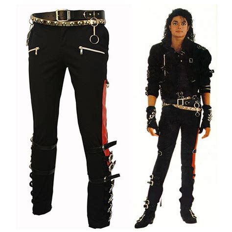 Original Michael Jackson Bad Concert Pants Trousers Cosplay Costume