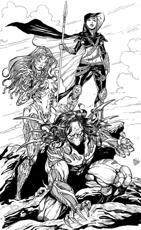 Darkness Witchblade And Magdalena Commission By Dogsupreme On Deviantart