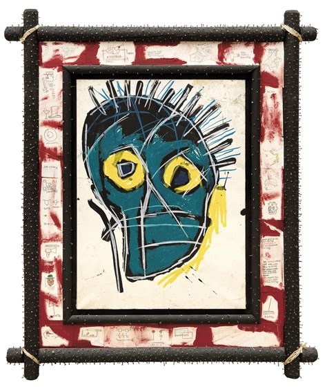 Head Untitled Frame Jean Michel Basquiat Wandk Galerie