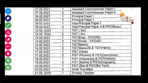 Revised Notification Kvs Exam Youtube