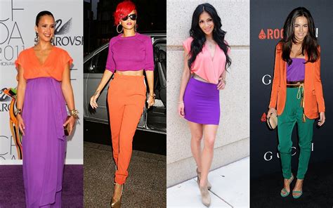 Orange And Purple Outfit Combinations Colourful Outfits Putting