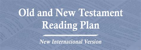 Back Up Program Old And New Testament Reading Plan Niv May 25 2023