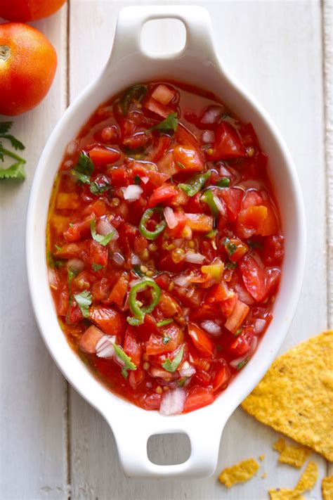 Tomato Salsa Chunky Salsa Recipe Fun Food Frolic