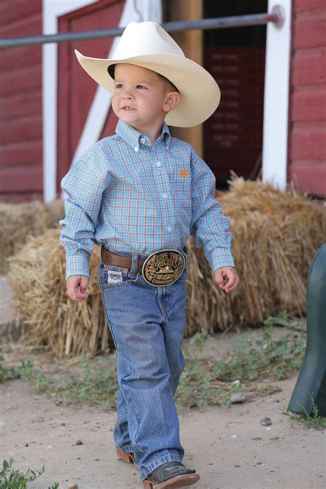Cinch Long Sleeve Button Down Shirt Baby Boy Cowboy Baby Clothes