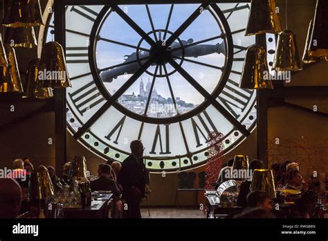 Interior Of The Restaurant Behind The Huge Clock Window Of Musee D