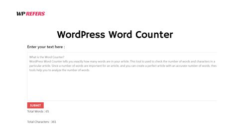 Track Word And Character Count With 1 Free Word Counter Tool Wprefers