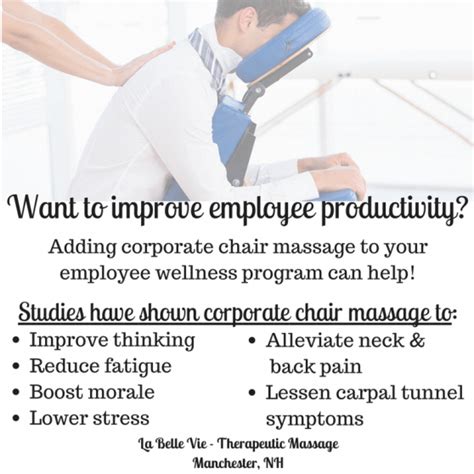 Chair Massage Benefits Workplace Dorathy Brinkley