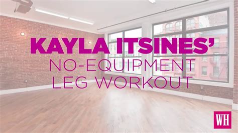 Kayla Itsines No Equipment Leg Workout Youtube