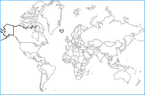 Outline World Map