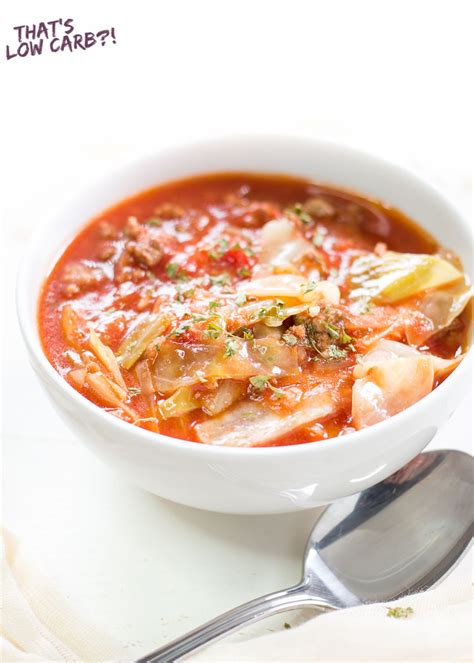 Easy unstuffed cabbage soup recipe. Unstuffed Cabbage Soup Recipe | Low Carb Recipes by That's ...