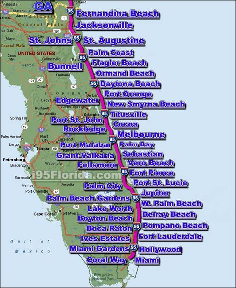 Elgritosagrado11 27 Beautiful Beaches On Floridas East Coast Map