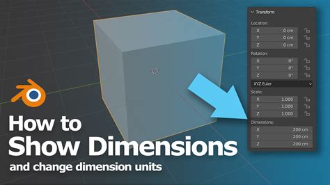 Blender Show Dimensions And Units Tutorials Tips And Tricks