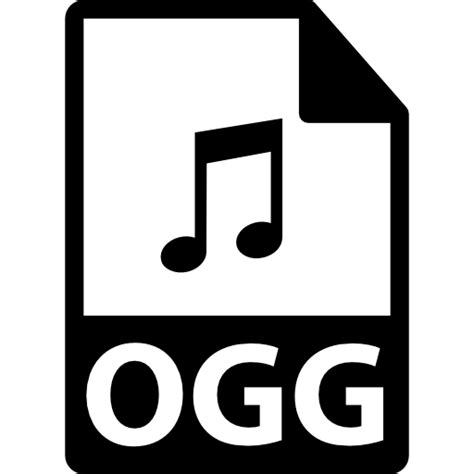 Símbolo De Formato De Archivo Ogg Iconos Gratis De Interfaz