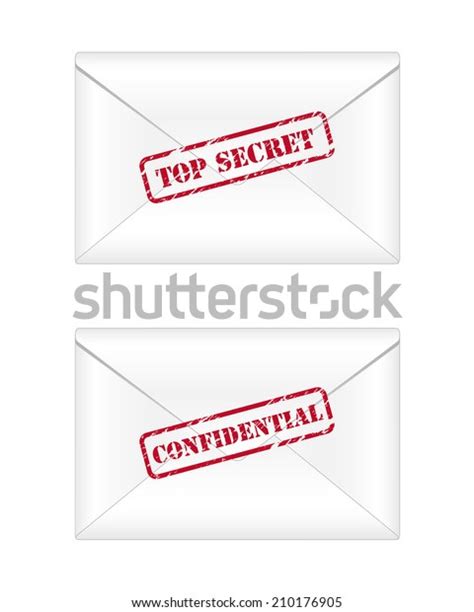 Top Secret Confidential Envelopes Vector Available 스톡 일러스트 210176905