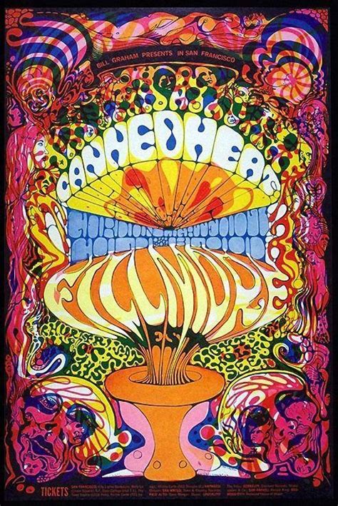 Fillmore West Psychedelic Poster Vintage Concert Posters