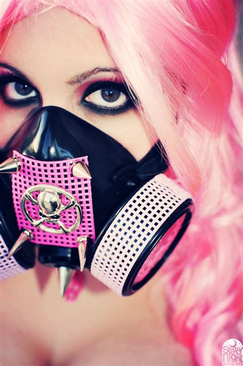 Gas Mask Dreams By Cnyle Model Gas Mask Girl Cybergoth Steampunk Women