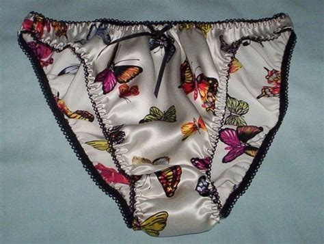 butterfly print silk satin panties by tigerlizzylou on etsy