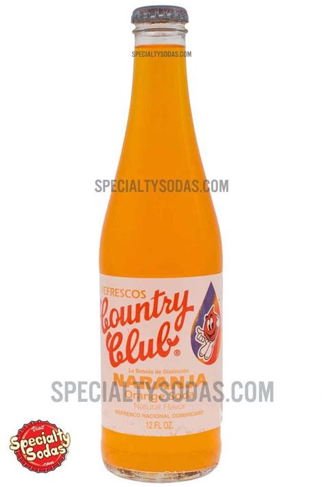 Country Club Orange Soda 12oz Glass Bottle