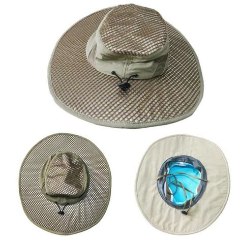 Evaporative Cooling Hat Beige One Size Uv Protection Summer Sunscreen