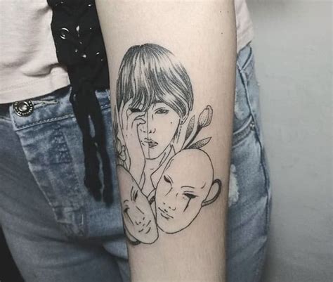 Taehyung singularity tat | Bts tattoos, Kpop tattoos, Army tattoos