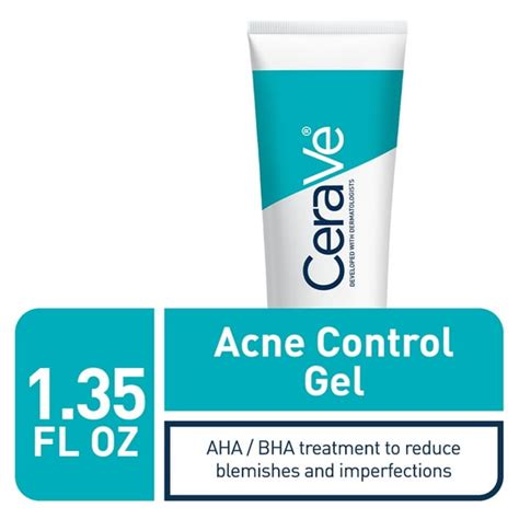 Cerave Salicylic Acid Acne Control Gel Acne Treatment For Face 1oz