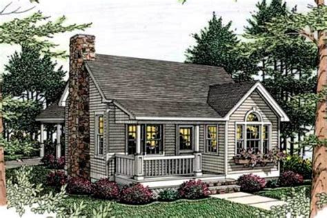 852 Square Foot Cottage With Loft Overlook And Carport 62066v
