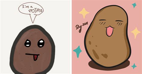 Cute Potato Drawing