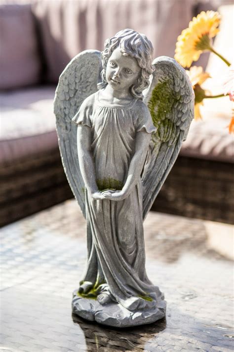 35cm Large Resin Angel Statue Garden Ornament Girl Figurine Etsy