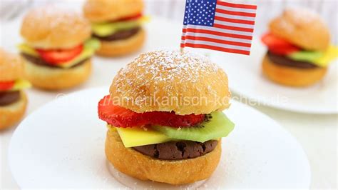 Frucht Burger Amerikanisch Kochende