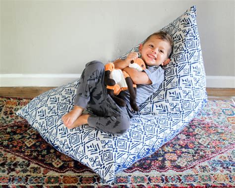 Ecr4kids toddler classic bean bag chair How to Make a Kid's Bean Bag Chair Using Stuffed Animals ...