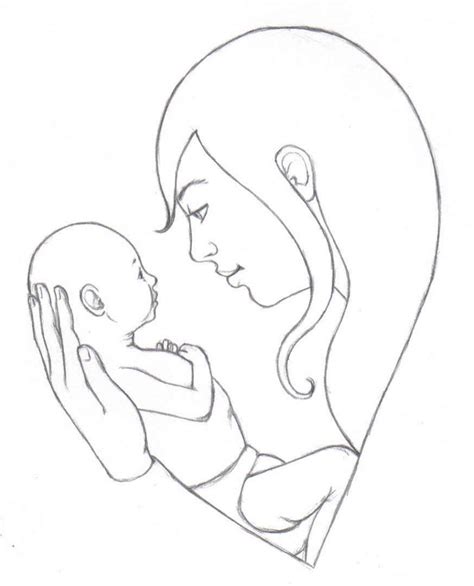 Easy Mothers Love Pencil Sketch Art Jiggly