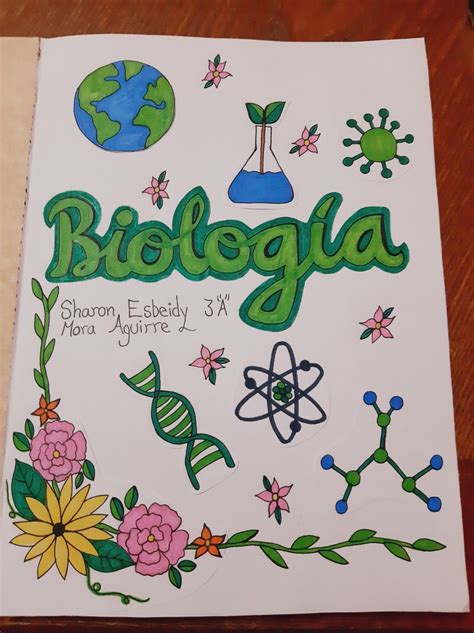 Portada Biología Dibujitos Sencillos Dibujos Fáciles Portadas De