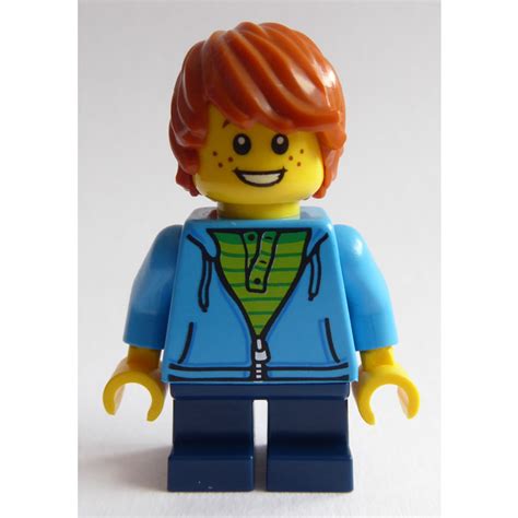 Lego Boy With Dark Azure Sweater Minifigure Brick Owl Lego Marketplace