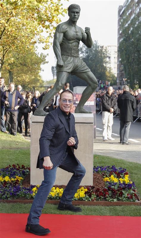 Jean Claude Van Damme Statue Anderlecht Belgium Jean Claude Van Damme Movie Stars Statue