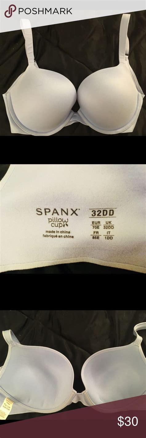Spanx “pillow Cup” Bra Slight Push Up Size 32dd Spanx Blue Fashion
