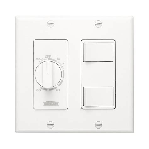 Broan Decorative Wall Controls 20 Amp Light Switch With Wall Plate