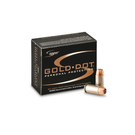 Speer Gold Dot 9mm Luger Gdhp 124 Grain 20 Rounds 10476 9mm Ammo