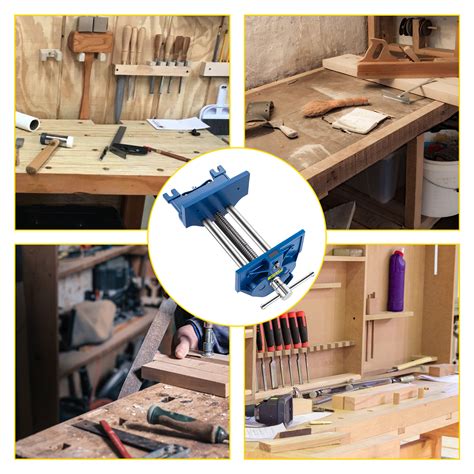 VEVOR Woodworking Vise, 7 Inch Woodworking Bench Vise Heavy-Duty Cast