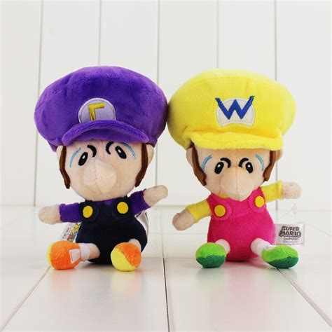 4 Styles Super Mario Bros Plush Toy Baby Mario Luigi Wario Waluigi Soft