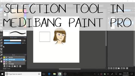 Selection Tool In Medibang Paint Pro Tutorial Youtube